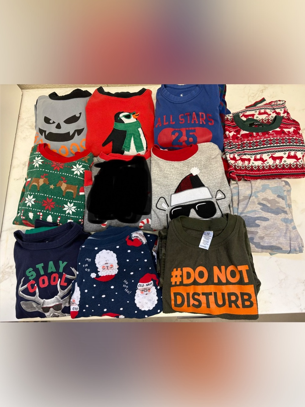10 Pairs of Boy’s Size 6 Pyjamas Pajamas Pjs